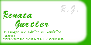 renata gurtler business card